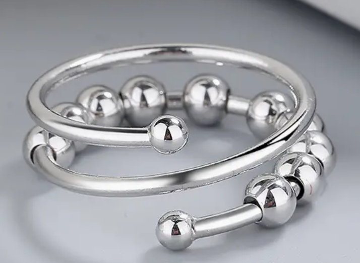 Adjustable Spinning Anxiety Relief Ring