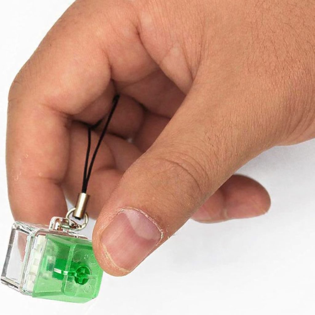 Mechanical Key Switch Fidget Keychain – Quiet Focus Button for Stress Relief & ADHD Support - Image 2